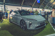 Nio ET5 electric saloon on show at Goodwood ahead of UK launch
