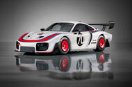 Porsche 935 race car 2018 reveal hero front