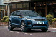 Range Rover Evoque 2023 front quarter tracking Range Rover Evoque 2023 front quarter tracking