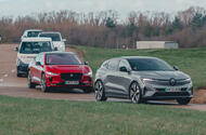 Renault Megane E Tech Jaguar I Pace VW ID Buzz electrical  cars