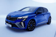 Renault Clio E Tech full hybrid exterior front studio Renault Clio E Tech full hybrid exterior front studio