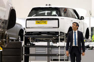 Rishi Sunak visits Jaguar Land Rover