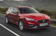 Seat Leon Estate 2020 front quarter tracking Seat Leon Estate 2020 front quarter tracking