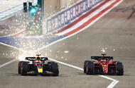 Max Verstappen and Charles Leclerc Max Verstappen and Charles Leclerc