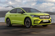 Skoda Enyaq VRS coupe front three quarter