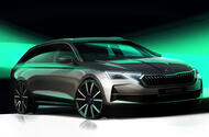 Skoda Octavia estate 2024 sketch Skoda Octavia estate 2024 sketch