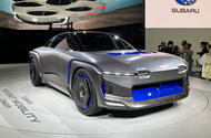 Subaru Sport Mobility Concept on show in Tokyo front three quarters Subaru Sport Mobility Concept on show in Tokyo front three quarters
