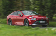 Toyota Mirai 2021 front quarter tracking Toyota Mirai 2021 front quarter tracking