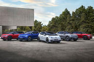Volkswagen ID 3 ID 4 ID 5 family front static