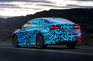 Volkswagen ID 7 rear quarter tracking CES 2023 Volkswagen ID 7 rear quarter tracking CES 2023