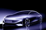 Volkswagen ID Aero design sketch static front Volkswagen ID Aero design sketch static front