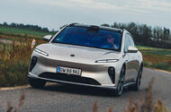 nio et5 touring reappraisal  2023 01 cornering front