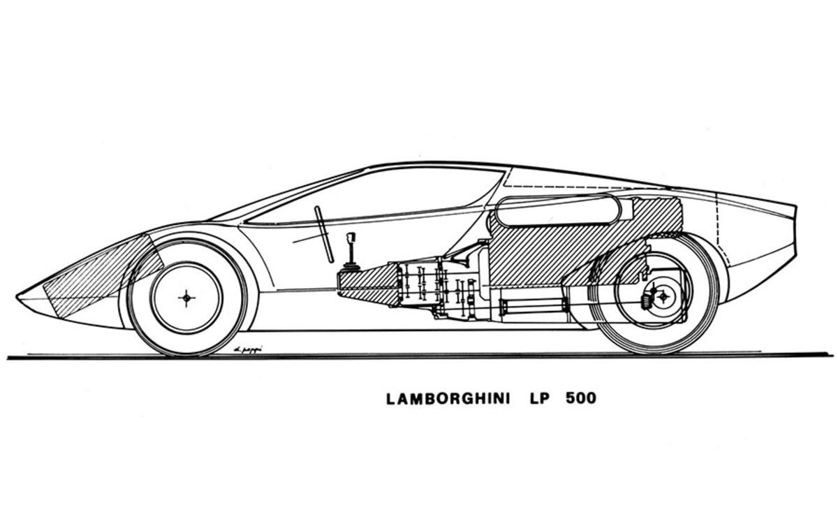 Lamborghini countach чертежи
