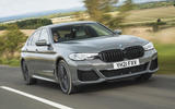 1 BMW 545e 2021 road test review hero front