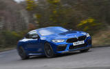 BMW M8 Competition coupe 2020 road test review - hero front
