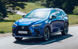 10 Lexus NX 2021 UK first drive review on road front