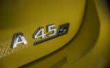Mercedes-AMG A45 S 4Matic+ 2020 road test review - rear badge