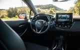 Toyota Corolla hybrid hatchback 2019 road test review - cabin