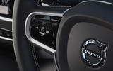 Volvo V90 T6 Recharge PHEV 2020 road test review - steering wheel