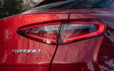 Alfa Romeo Stelvio Quadrifoglio 2019 road test review - rear lights