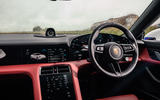 Porsche Taycan 2020 road test review - steering wheel