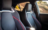 Toyota Corolla hybrid hatchback 2019 road test review - front seats