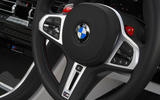 BMW M8 Competition coupe 2020 road test review - steering wheel