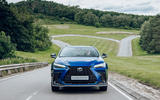 12 Lexus NX 2021 UK first drive review on road nose