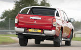 Mitsubishi L200 2019 road test review - cornering rear