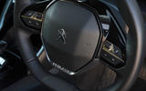 Peugeot e-208 2020 road test review - steering wheel