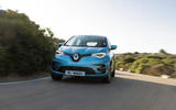 Renault Zoe 2020 road test review - on the road nose