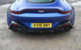 Aston Martin Vantage 2018 review rear bumper