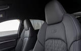 Audi E-tron Sportback 2020 road test review - front seats