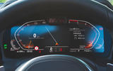 BMW 3 Series 320d 2019 Road Test review - instruments