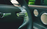13 Genesis GV80 2021 road test review steering wheel