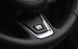 Jaguar XF Sportbrake 2019 road test review - steering wheel badge
