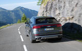 Audi SQ8 2019 road test review - cornering rear