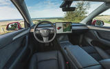 14 Tesla Model Y LHD UK first drive 2021 cabin