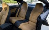 Mercedes E350 CDI Coupe rear seats