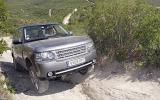 Range Rover climbing