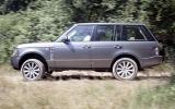 Range Rover on a gravel track