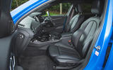 BMW 1 Series 118i 2019 road test review - front seats