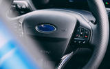 15 Ford Puma ST 2021 road test review steering wheel