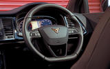 Cupra Ateca 2019 road test review - steering wheel