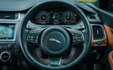 Jaguar E-Pace review steering wheel