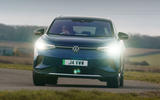 16 volkswagen id 4 2021 uk first drive review cornering front