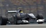 Hamilton fastest; Buemi crashes