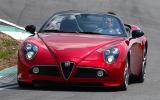 Alfa Romeo 8C Spider cornering