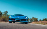 Ferrari F8 Tributo 2019 road test review - on the road low