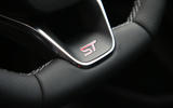 Ford Fiesta ST 2018 road test review steering wheel trim